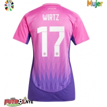 Camiseta Alemania Florian Wirtz #17 Visitante Equipación para mujer Eurocopa 2024 manga corta
